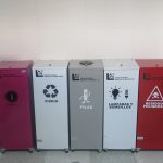 Diferentes contenedores para el manejo integral de residuos